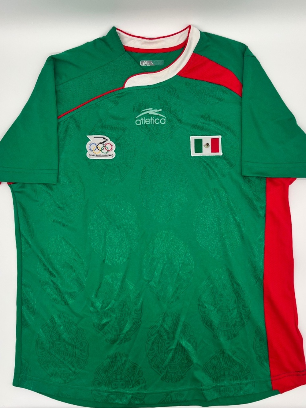 Mexico 2004 Home Olympic Games Authentic Atletica Soccer Jersey (L)